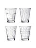 Villeroy & Boch 4er Set Wassergläser Dressed Up 310 ml in transparent