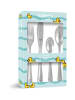 Kuppels 4-tlg. Kinderbesteck Set DUCKS in edelstahl