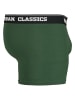 Urban Classics Boxershort in grey+darkgreen+black
