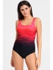LASCANA Badeanzug in rot-bedruckt