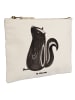 Mr. & Mrs. Panda Schminktasche Stinktier Sitzen ohne Spruch in Weiß