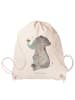 Mr. & Mrs. Panda Gym Bag Elefant Biene ohne Spruch in Creme