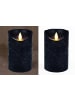 JACK LED Echtwachskerze 12,5cm mit Timer in Antik Blau