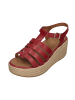 fitflop Sandaletten PLATFFORMS ESPADR. LEATHER FISHERMAN WEDGE SANDALS in rot