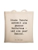 Mr. & Mrs. Panda Tragetasche Spruch Tragetasche Universum mit Sp... in Creme