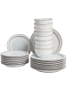 Beliani 24-tlg Tafelservice CHIVES in Grau