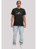 F4NT4STIC T-Shirt Herzschlag Hunde Liebe in schwarz