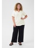 KAFFE curve T-Shirt kurzarm KCannita Loose fit in Chalk