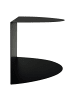 home24 Wandboard Beikou - halbrund in Schwarz