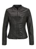 H.I.S Lederjacke mit Label-Detail in MILKY BLACK