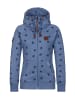 naketano Sweat Kapuzenjacke Brazzo 20 Blue Melange Dog Print