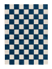 Atticgo Outdoor-Teppich CUADROS in blau / weiß