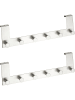 Wenko Türgarderobe Edelstahl Celano 2er Set, Türgarderobe Edelstahl Mod. Celano 2er Set