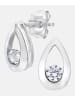 Diamant L'éternel Ohrstecker aus 375 Weißgold mit Zirkonia