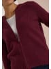 Cecil Cardigan in Unifarbe mit Reißverschluss in Red Wine