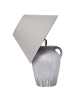 Beliani Tischleuchten AGEFET in Grau/Beige - (W) 35 x (H) 49 x (L) 35 cm
