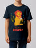 wat? Apparel T-Shirt Löwen Kleiner Bruder in Dunkelblau