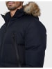 Threadbare Winterjacke THB Jacket Renfield Longline Padded in blau-schwarz