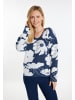 Albee Women Strickpullover in Marine Weiss