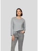 Rabe Langarmshirt "Cozy & Cool" in Silber