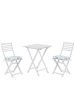 Beliani 5-tlg Bistro Set FIJI in Weiß/Blau