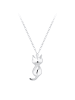 Alexander York Kette mit Anhänger KATZE 3d in 925 Sterling Silber, 2-tlg.