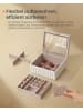SONGMICS HOME Schmuckkasten Anah in wolkenweiß - (B)24 x (H)13.5 x (T)21.5 cm