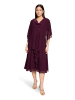Vera Mont Chiffonstola mit Volant in Strong Aubergine