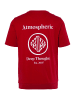 Men Plus Kurzarm T-Shirt in rubinrot