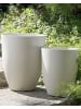 Beliani Outdoor Blumentopf CROTON in Weiß - (W) 35 x (H) 42 x (L) 35 cm