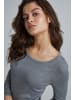ICHI Langarmshirt IHMAFA ROUND LS - 20102553  Langarmshirt mit Rundhalsausschnitt in grau