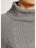 MADELEINE Stehkragen-Pullover mit Kaschmir in silbergrau / wollweiß / melange