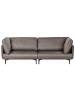 Beliani 3-Sitzer Sofa REVSNES in Braun/Schwarz - (W) 242 x (H) 86 x (L) 81 cm