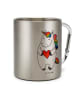 Mr. & Mrs. Panda Thermobecher Edelstahl Einhorn Herz ohne Spruch in Silber