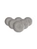 Ritzenhoff & Breker 6er Set Dessertteller Natura ø 20,5 cm in Grau