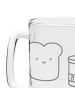 Mr. & Mrs. Panda Gravur Bierkrug Toast Marmelade ohne Spruch in Transparent