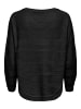 ONLY Dünner Strick Pullover Langarm Stretch Sweater Basic ONLCAVIAR in Schwarz