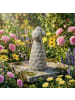 MARELIDA Gartenfigur Schaf Zaunhocker aus Terrakotta Tierfigur für Zaun H: 25cm