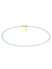 Xen Collier "Sky Apatit Kugeln 3 mm" in Blau