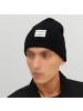 Jack and Jones Long Knit Beanie in Schwarz