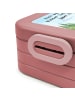 Mr. & Mrs. Panda Bentobox Schildkröte  Pommes Design mit Spruch in Rot Pastell