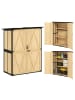 Outsunny Gartenschrank,140cm x 74cm x 173cm,natur