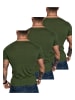 Amaci&Sons Herren 3er-Pack T-Shirts 3. EUGENE in (3x Khaki)