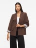 Vila Einreihiger Blazer in Coffee Bean
