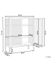 Beliani Vitrine LERRYN in Grün - (W) 90 x (H) 111 x (L) 35 cm