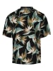 Urban Classics Urban Classics Herren Blossoms Resort Shirt in black/blossom
