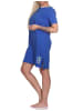 NORMANN kurzarm Nachthemd Kaktus - 79408 in blau