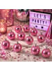 SATISFIRE Spiegelkugel 5cm Mini Discokugel Echtglas in rosa