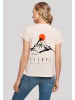 F4NT4STIC Ladies Box Tee Escape Discover the World Mountain in pink