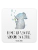 Mr. & Mrs. Panda Glasuntersetzer Elefant Seifenblasen mit Spruch in Weiß